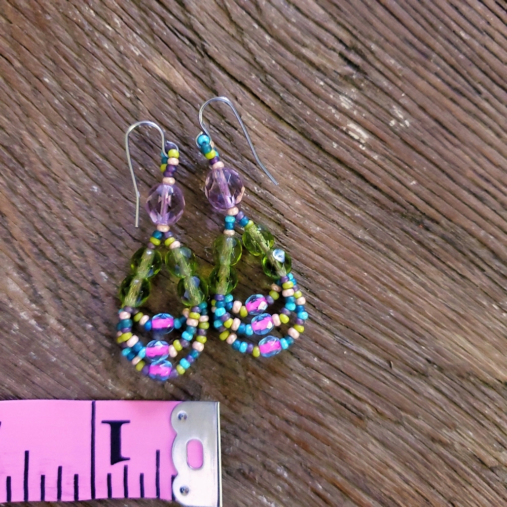 Adelia Peruvian beaded earings - Picture 4 of 6